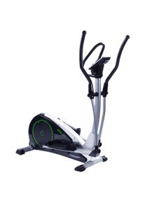 Crosstrainer-Ergometer Christopeit Sport "Eco 2000", gr&uuml;n (silberfarben, schwarz, gr&uuml;n), CrosstrainerB:66cm H:161cm L:120cm, Crosstrainer-Ergometer, 150 kg max. Benutzergewicht, 24 Widerstandsstufen, B:66cm H:161cm L:120cm