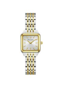 Quarzuhr Bulova "Sutton", silbergoldfarben, Armbanduhren, Damen, Quarzuhr, Armbanduhr, Damenuhr, Edelstahlarmband, analog