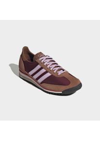 Sneaker adidas originals "SL 72 OG W", Damen, Gr. 43, maroon, ice lavender, preloved braun, Leder, Textil, Schuhe Sneaker