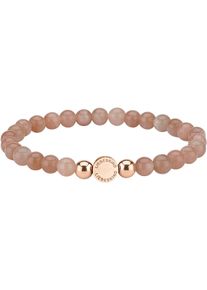 Armband Liebeskind Berlin "Schmuck Geschenk Armkette Zugarmband", rosa (ros&eacute;goldfarben, rosa, rosa), Armb&auml;nder, Damen, 17cm, Edelstahl Polyurethan, Edelstahl, Polyurethan, Armband, mit Edelsteinen