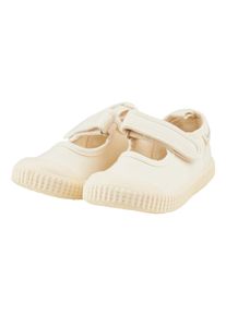 Krabbelschuh Sterntaler "Halbschuhe uni", M&auml;dchen, Gr. 28, beige (natur), Obermaterial: 100% Baumwolle CO., Schuhe Krabbelschuh