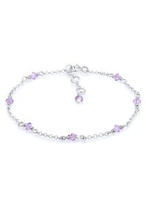 Armkette Elli "Armband Kinder Bead Bunt Kristalle 925 Silber" Gr. 14, silber, Armb&auml;nder, M&auml;dchen, Silber 925 (Sterlingsilber), Armkette
