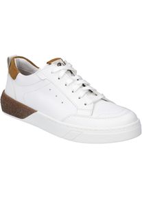 Sneaker Josef Seibel "Wilma 03, weiss-braun", Damen, Gr. 38, wei&szlig; (wei&szlig;, braun), Obermaterial: 100% Rindsleder Leather cow., Schuhe Sneaker