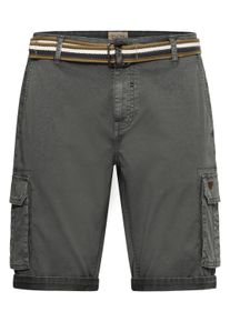 Cargoshorts Blend "Cargoshorts BHBrian", Herren, Gr. L, N-Gr, grau (granite), Obermaterial: 98% Baumwolle CO. 2% Elasthan EL., Hosen Cargoshorts