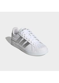 Sneaker adidas Sportswear "STREETTALK", Damen, Gr. 36, cloud wei&szlig;, silber metallic, ftwr wei&szlig;, Synthetik, Schuhe Sneaker, inspiriert vom Design des adidas Superstar