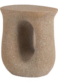 Beistelltisch Woood "Moson aus Magnesiumoxid mit organischer Form B 42 x T 33 x H 45 cm", gr&uuml;n, B:42cm H:45cm T:33cm, Tische, Beistelltisch, Spielerische Aussparung, Eigengewicht 5 kg, Tragkraft 20 kg