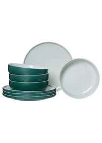 Ritzenhoff & Breker Geschirr-Set RITZENHOFF & BREKER "Tafelservice Jasper 8er Set", gr&uuml;n, 8, Steinzeug, Geschirr-Sets, Geschirr-Set, Sp&uuml;lmaschinengeeignet