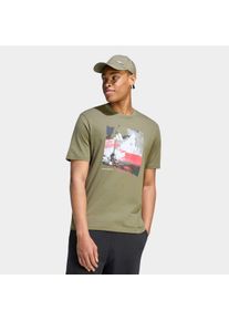 T-Shirt adidas Sportswear "M MOS OUTDOOR T", Herren, Gr. XL, olive strata, Obermaterial: 100% Baumwolle, normal, Rundhals, Shirts T-Shirt