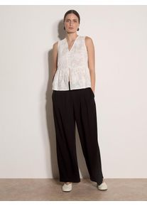Stretch-Hose Apricot "Hose", Damen, Gr. XL (42), N-Gr, schwarz, gewebt, Obermaterial: 100% Polyester PES., uni, Hosen Stretch-Hose, mit weitem Bein