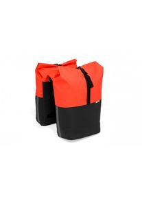 Gep&auml;cktr&auml;gertasche New Looxs "Gep&auml;cktr&auml;gertasche Nyborg Double MIK", rot (rot, schwarz), Taschen, Herren, Obermaterial: 100% Polyester PES., Gep&auml;cktr&auml;gertasche