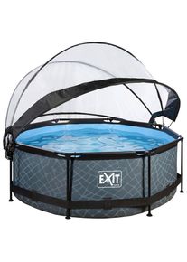 EXIT Toys EXIT Pool Stone 244X76, Grau, Metall, 76 cm, Freizeit & Co, Pools & Wasserspa&szlig;, Pools, Aufstellpools