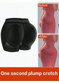 Women Padded Butt Lifter Shapewear Shorts With Removable Pads, Sexy Hip Enhancer Tummy Control Underwear, High Waist Body Shaper Tight Panty