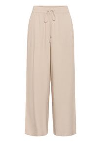 Stoffhose Kaffe "Casual Hose KAmilia", Damen, Gr. 46, N-Gr, blau (feather gray), Obermaterial: 70% Viskose CV. 30% Leinen LI., Hosen Stoffhose