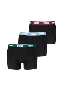 Boxershorts Puma "Puma MEN EVERYDAY BASIC BOXERS", Herren, Gr. M, schwarz combo, Single Jersey, Obermaterial: 95% Baumwolle, 5% Elasthan, k&ouml;rpernah, Unterhosen Boxershorts, Komfortabler elastischer Logobund