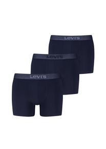 Levi's Boxer LEVI'S "LEVIS MEN MEL WB BOXER BRIEF", Herren, Gr. XL, mood indigo, Obermaterial: 95% Baumwolle, 5% Elasthan, k&ouml;rpernah, Unterhosen Boxer, ohne Eingriff, tonaler Logobund, elastisch, Cotton-Mix