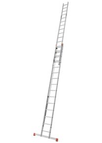 Schiebeleiter Krause "Seilzugleiter Robilo", grau (aluminiumfarben), B:41cm H:13cm L:440cm, Aluminium, Leitern, Schiebeleiter, Alu, 2x15 Sprossen, Arbeitsh&ouml;he ca. 832 cm