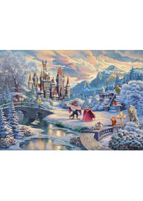 Puzzle Schmidt Spiele "Disney, Die Sch&ouml;ne und das Biest, Zauberhafter Winterabend", bunt, Puzzles, KinderB:69cm H:49cm, Pappe, Motiv, Puzzle, Limited Christmas Edition; Made in Germany, B:69cm H:49cm