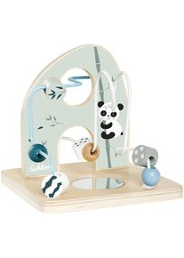 Motorikschleife Eichhorn, bunt, Motorikspielzeug, BabyB:14cm H:14cm T:14cm, Holz, Motorikschleife, aus Holz, B:14cm H:14cm T:14cm