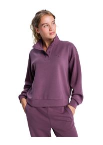 Sweatshirt Roxy "Rise & Vibe Sweet", Damen, Gr. M, huckleberry, Obermaterial: 48% Viskose, 44% Polyester, 8% Elasthan., Sweatshirts Sweatshirt