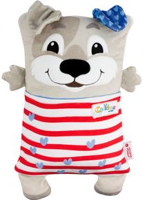Kuscheltier Nici "Cosidoos, Hund mit Wendefunktion 30x20 cm", grau, Pl&uuml;schfiguren, KinderB:20cm H:30cm L:11cm, Polyester, Kuscheltier, B:20cm H:30cm L:11cm