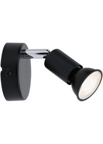 Paulmann Wandleuchte "Carolina", grau (anthrazit), 1, &Oslash; 8cm H: 11cm, 1 Stk., Leuchten, Spotlight IP44 max. 1x10W Chrom 230V Metall, GU 10, Wandleuchte