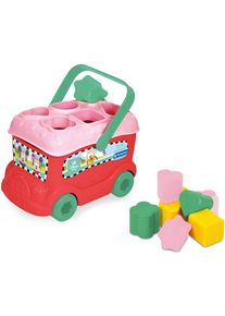 Steckspielzeug Clementoni "Baby Clementoni, Disney Baby Minnie Sortierbus", rosa (bunt), Steckspielzeug, BabyB:15cm H:15cm T:22cm, Kunststoff, Steckspielzeug, Made in Europe, B:15cm H:15cm T:22cm