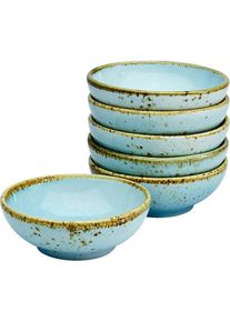 Tapas-Schale Creatable "NATURE COLLECTION", blau (hellblau), &Oslash;:8cm, Steinzeug, Sch&uuml;sseln, Tapas-Schale, Snackschale, Dipschale, Servierschale, &Oslash; 8 cm