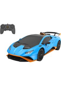 RC-Auto Jamara "Lamborghini Hurac&aacute;n STO 1:24 blau, 2,4GHz", blau, Fernlenkfahrzeuge, KinderB:9,3cm H:5,2cm T:18,9cm, Kunststoff, RC-Auto, offiziell lizenziert, B:9,3cm H:5,2cm T:18,9cm