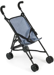 Bayer Chic 2000 Puppenbuggy CHIC2000 "Roma, Mini-Buggy", blau (jeans blau), Puppenwagen, KinderB:29cm H:57cm T:50cm, Kunststoff, Metall, Stoff, Puppenbuggy, B:29cm H:57cm T:50cm