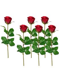 Kunstblume Creativ green, rot, H:69cm, Kunststoff, Polyester, Kunstpflanzen, Kunstblume