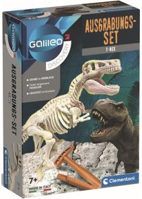 Experimentierkasten Clementoni "Galileo, Ausgrabungs-Set T-Rex", bunt (wei&szlig;, neutral), Experimentierk&auml;sten, Kinder, Experimentierkasten, Made in Europe