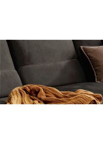 Sofakissen W.Schillig "run", grau (antracite s37), B:62cm H:20cm T:8cm, Stoff S37 (100% Polyester);ROHLEDER Chenille-Flachgewebe Q2 W77 (68% Polyacryl, 32% Polyester);Stoff S37 (100% Polyester), Polsterauflagen, Sofakissen, Nierenkissen, Breite 62 cm