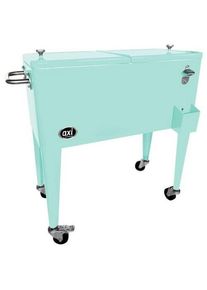 K&uuml;hlbox, Mintgr&uuml;n, Metall, 76 l, 43.00x89.00x92.00 cm, Flaschen&ouml;ffner, Ablassventil, Rollen, Freizeit & Co, Camping, K&uuml;hlboxen