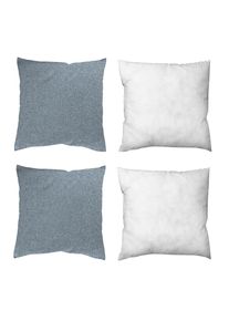 M&Ouml;BELIX M&ouml;belix , Blau , Textil , Uni , 50x50 cm , Heimtextilien, Wohntextilien, Kissen, Zierkissen