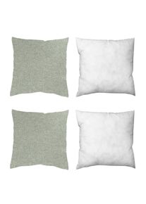 M&Ouml;BELIX M&ouml;belix , Salbeigr&uuml;n , Textil , Uni , 40x40 cm , Heimtextilien, Wohntextilien, Kissen, Zierkissen