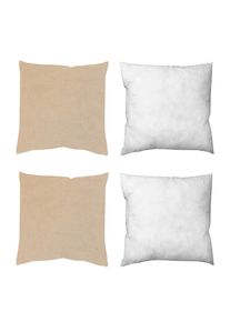 M&Ouml;BELIX M&ouml;belix , Naturfarben , Textil , Uni , 40x40 cm , Heimtextilien, Wohntextilien, Kissen, Zierkissen