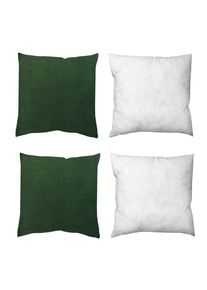 M&Ouml;BELIX M&ouml;belix , Gr&uuml;n , Textil , Uni , 50x50 cm , Heimtextilien, Wohntextilien, Kissen, Zierkissen