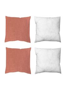 M&Ouml;BELIX M&ouml;belix , Altrosa , Textil , Uni , 40x40 cm , Heimtextilien, Wohntextilien, Kissen, Zierkissen