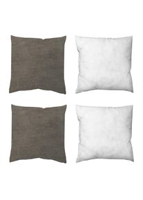 M&Ouml;BELIX M&ouml;belix , Grau , Textil , Uni , 50x50 cm , Heimtextilien, Wohntextilien, Kissen, Zierkissen