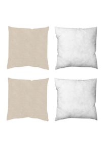 M&Ouml;BELIX M&ouml;belix , Hellgrau , Textil , Uni , 40x40 cm , Heimtextilien, Wohntextilien, Kissen, Zierkissen