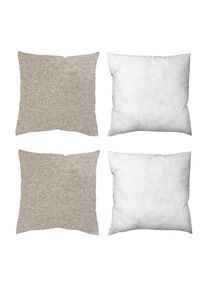 M&Ouml;BELIX M&ouml;belix , Grau , Textil , Uni , 50x50 cm , Heimtextilien, Wohntextilien, Kissen, Zierkissen