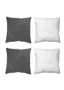 M&Ouml;BELIX M&ouml;belix , Anthrazit , Textil , Uni , 50x50 cm , Heimtextilien, Wohntextilien, Kissen, Zierkissen