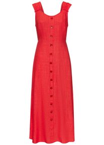 Lascana Damen Maxikleid in rot ,Gr&ouml;&szlig;e 38, Witt, 85% Viskose, 15% Leinen