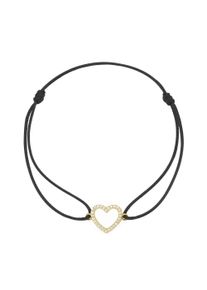 Armband Luigi Merano "Armband mit Herz, Gold 375", gold, Armb&auml;nder, Damen, Gelbgold 375, Armband