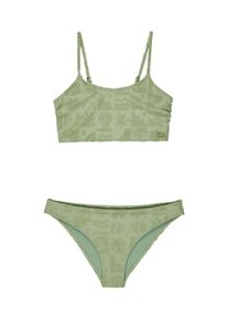 Badeanzug Roxy "Beach Check", Kinder, Gr. 14(155-164cm), gr&uuml;n, Recycling-Polyester, Badeanz&uuml;ge Badeanzug