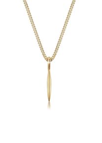 Kette mit Anh&auml;nger Elli Premium "Halskette Geo Stab Basic Minimal 585 Gelbgold" Gr. 45, gold, Halsketten, Damen, ohne Stein, Gelbgold 585, Kette mit Anh&auml;nger