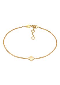 Armkette Elli Premium "Armband Kleeblatt Gl&uuml;ck Talisman 585 Gelbgold" Gr. 160, gold, Armb&auml;nder, Damen, Gelbgold 585, Armkette