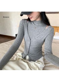 Grey Mock Neck Long Sleeve Buttoned Cardigan and Cami Set