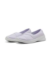 Sneaker Puma "ADELINA 2", Damen, Gr. 37, Textil, wei&szlig; (lila frost, Puma wei&szlig;), Schuhe Sneaker, mit minimalistischer Silhouette, flexibles Obermaterial aus Textil