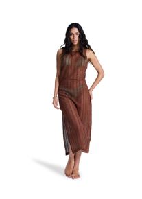 Strandkleid Roxy "Playa Mood", Damen, Gr. XL, braun (cappuccino), Obermaterial: 50% Baumwolle, 50% Polyester., Kleider Strandkleid